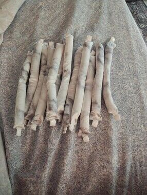 Kitsch Set of 12 Silk Heatless Hair Rollers Flexi-Rods - Marble Tie-Dye Snap